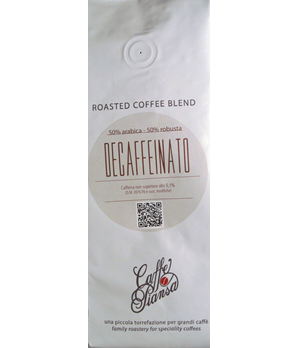 Decaffeinato 50% arabica - 50 % Robusta